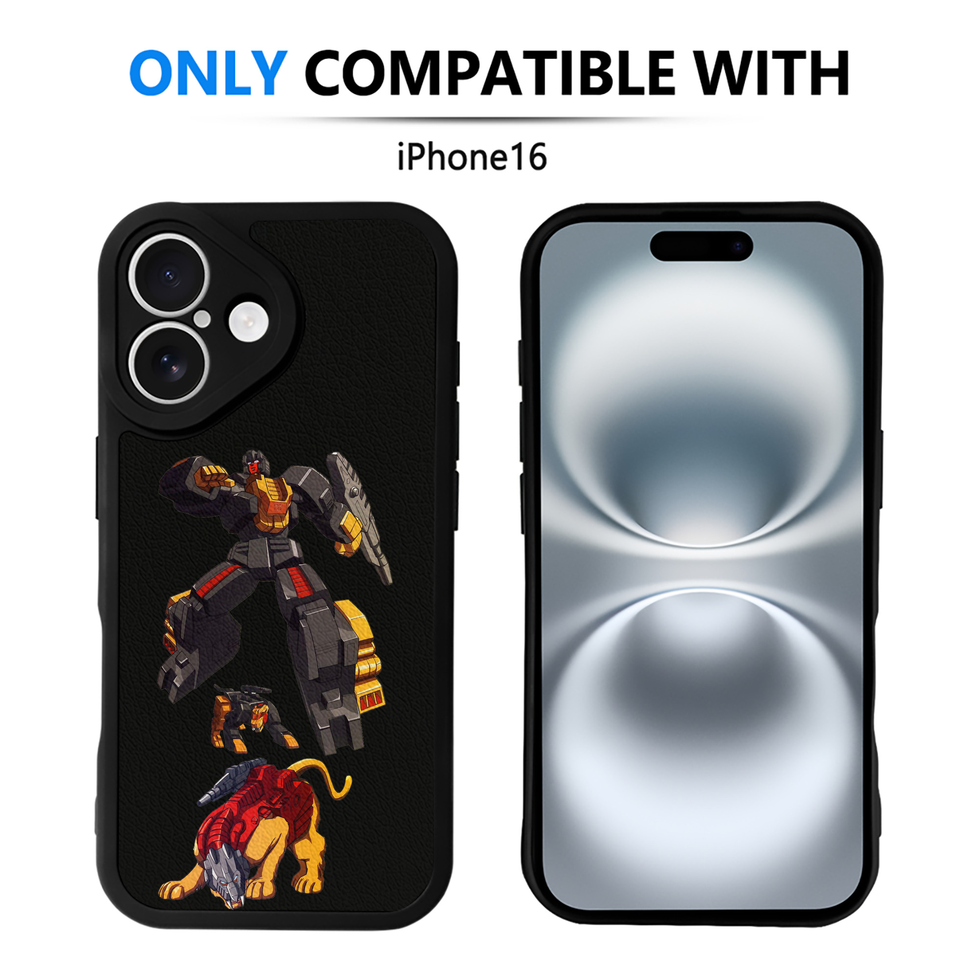 （画像用）  【iPhone 16シリーズ対応】シリコンスマホケース（レザー調） 材質：シリコン